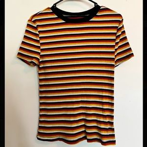Ribbed Striped Tee